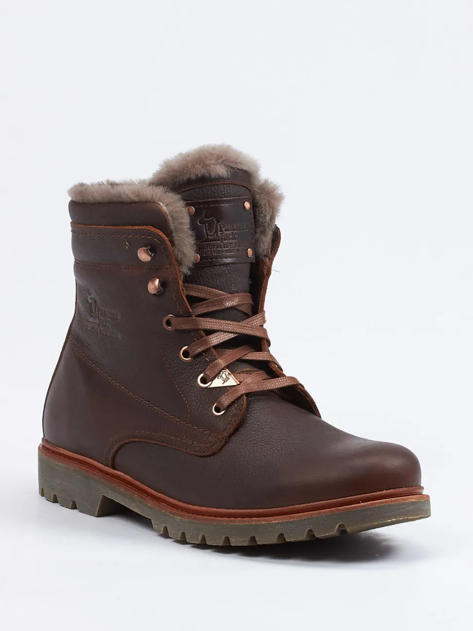 Panama Jack – Stiefeletten aus Fettleder Dunkelbraun