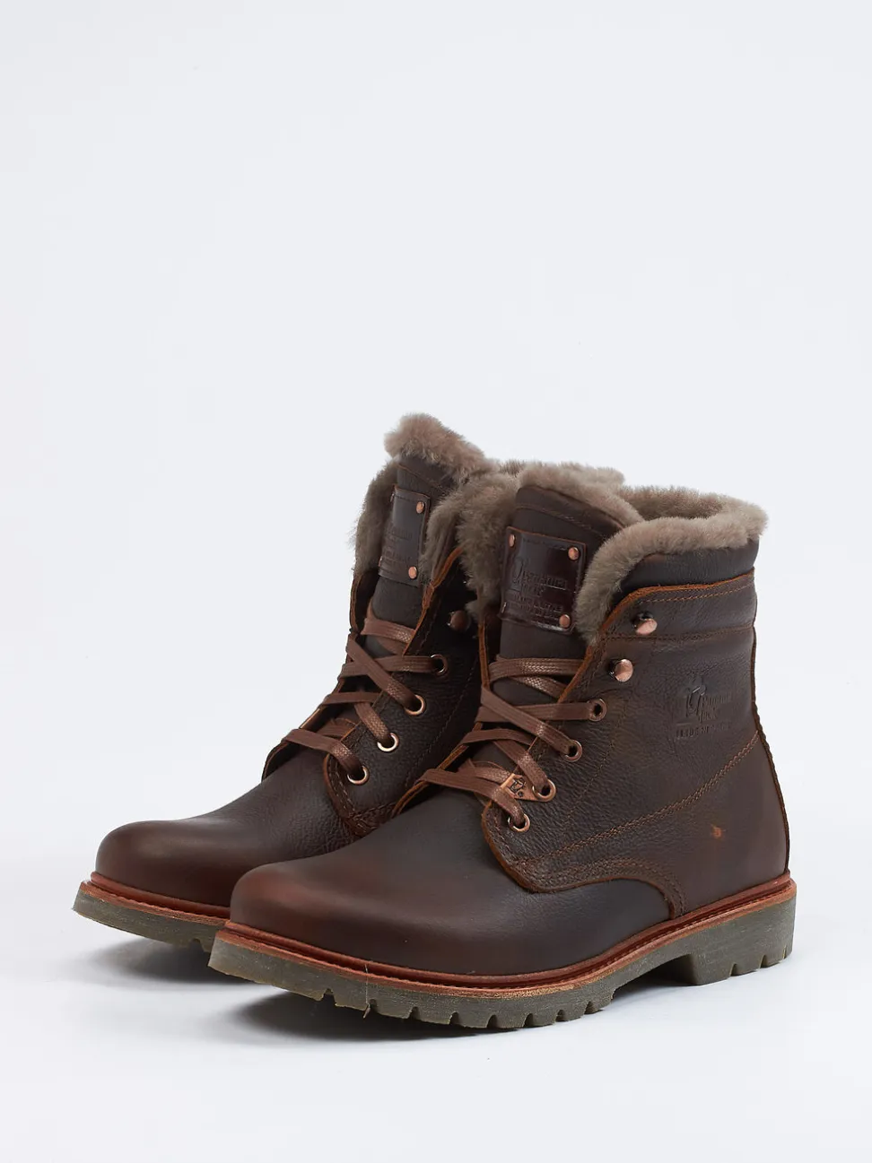 Panama Jack – Stiefeletten aus Fettleder Dunkelbraun