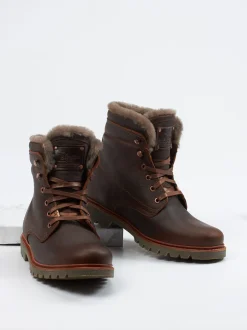 Panama Jack – Stiefeletten aus Fettleder Dunkelbraun