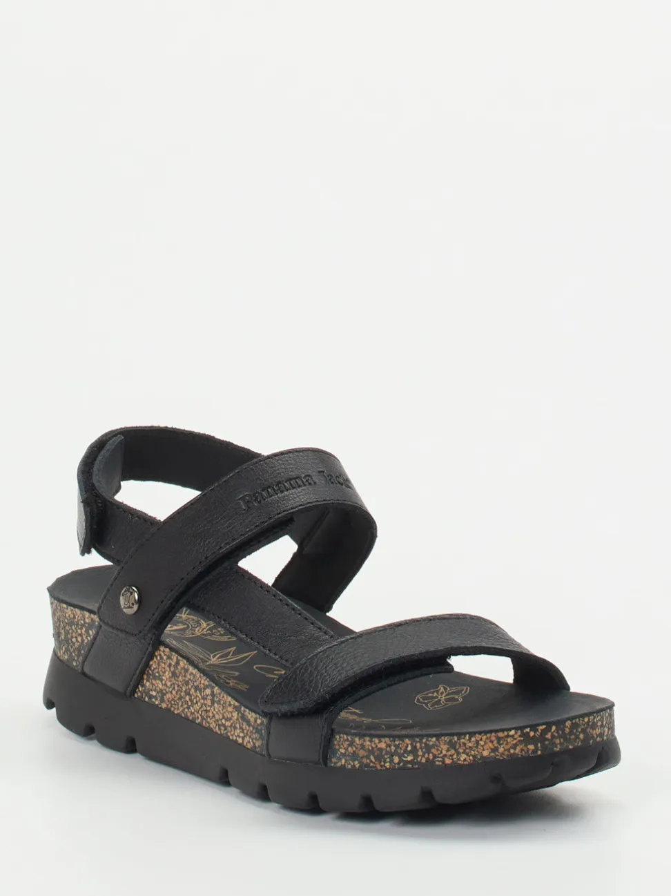 Panama Jack – Trekking-Sandalen aus Lammleder schwarz