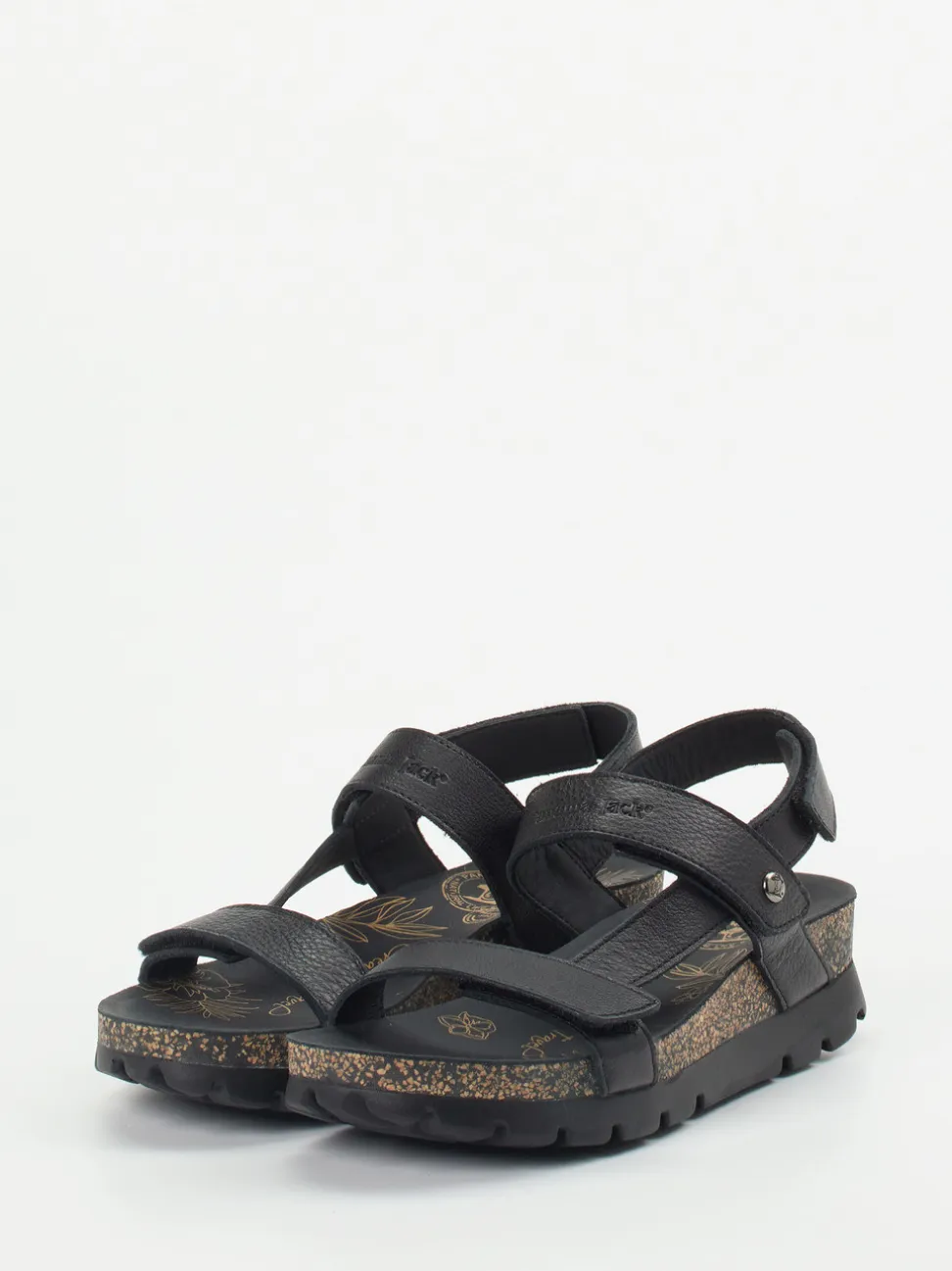 Panama Jack – Trekking-Sandalen aus Lammleder schwarz