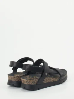 Panama Jack – Trekking-Sandalen aus Lammleder schwarz
