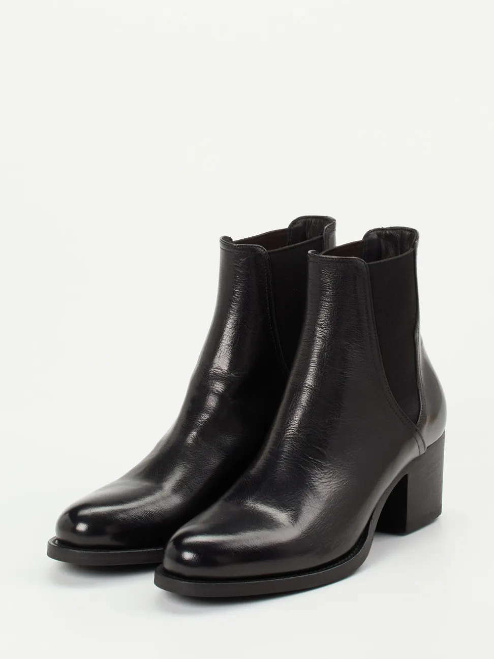 Pantanetti – Chelsea Boots aus Lammleder schwarz