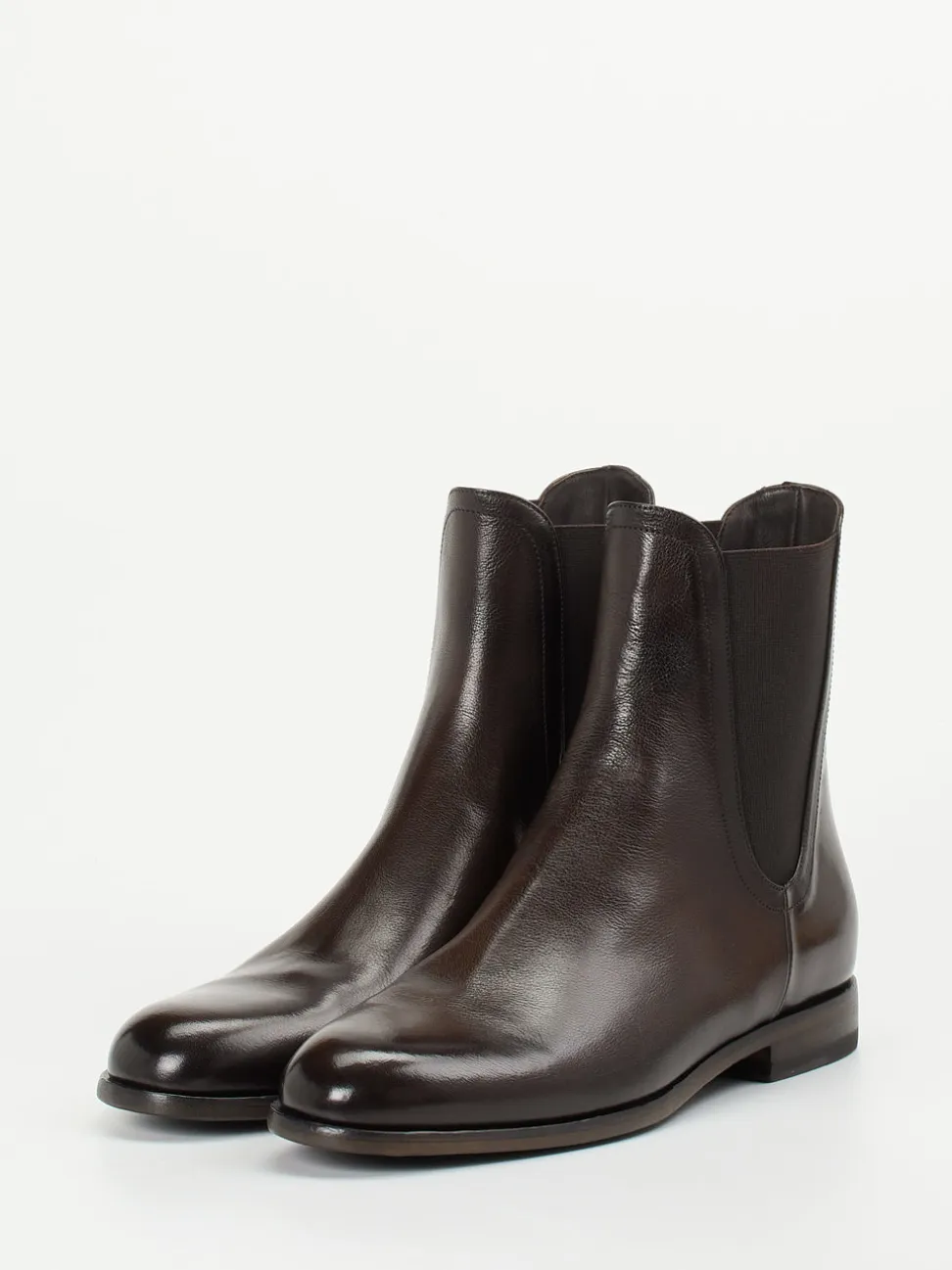 Pantanetti – Chelsea Boots aus Büffelleder Dunkelbraun