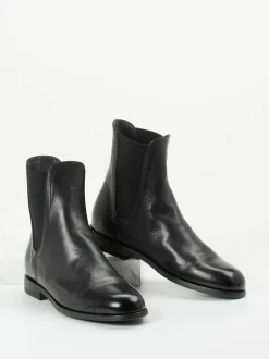 Pantanetti – Chelsea Boots aus Büffelleder Schwarz