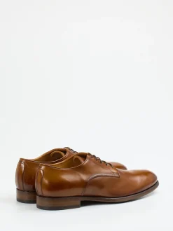 Pantanetti – Derby-Schnürschuh aus Büffelleder cognac