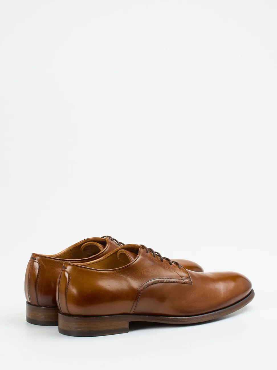 Pantanetti – Derby-Schnürschuh aus Büffelleder cognac