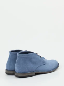 Pantanetti – Desert Boots aus Veloursleder blau