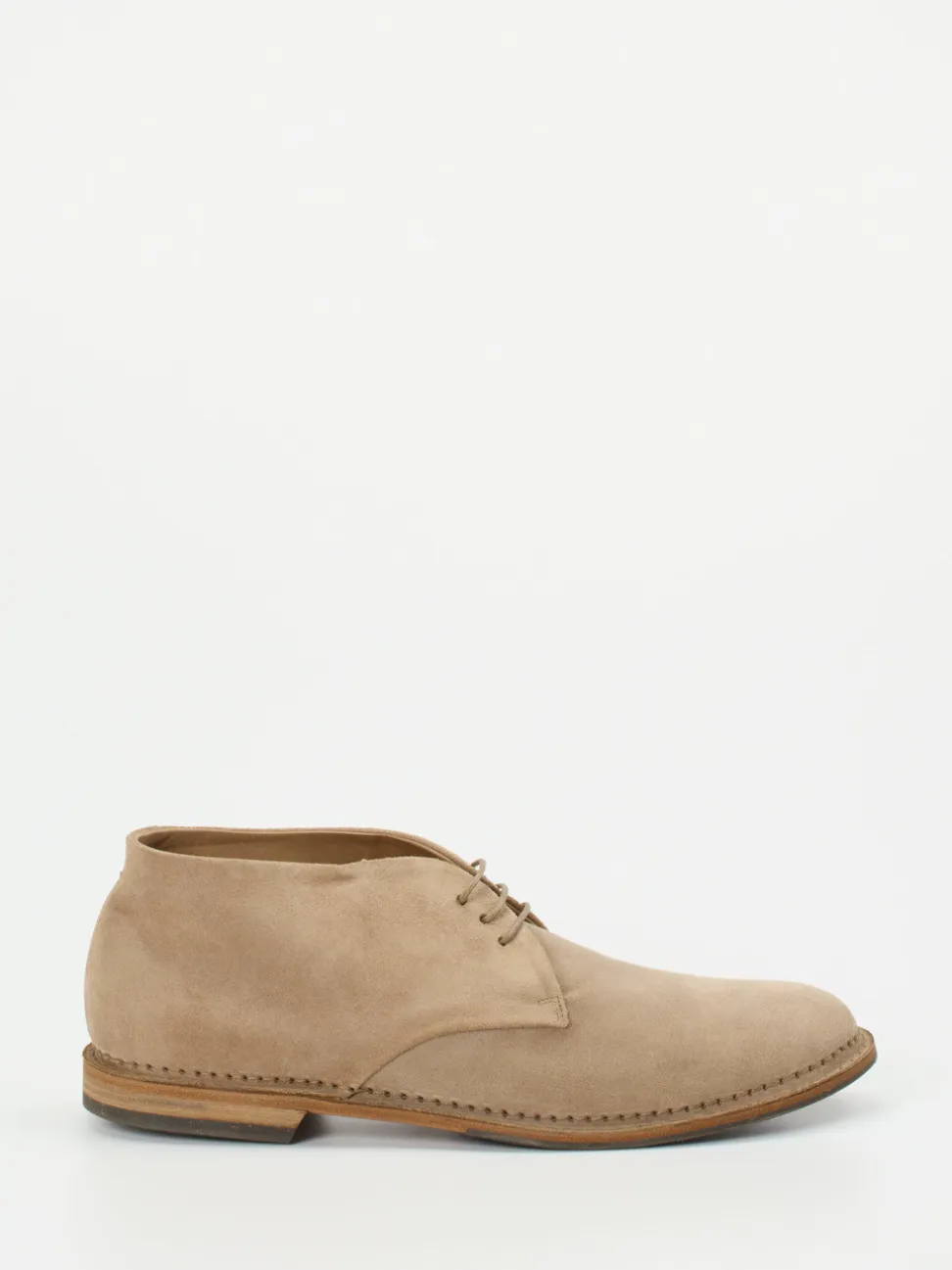 Pantanetti – Desert Boots aus Veloursleder beige