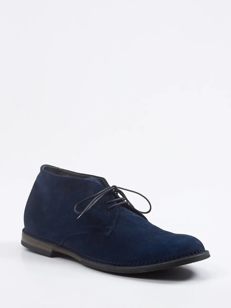 Pantanetti – Desert Boots aus Veloursleder tintenblau