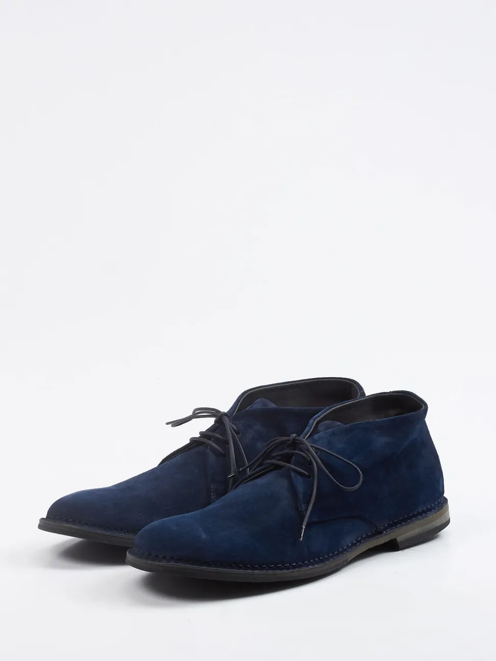 Pantanetti – Desert Boots aus Veloursleder tintenblau
