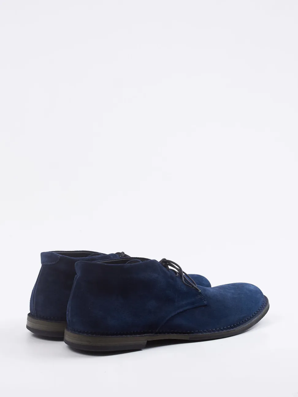 Pantanetti – Desert Boots aus Veloursleder tintenblau
