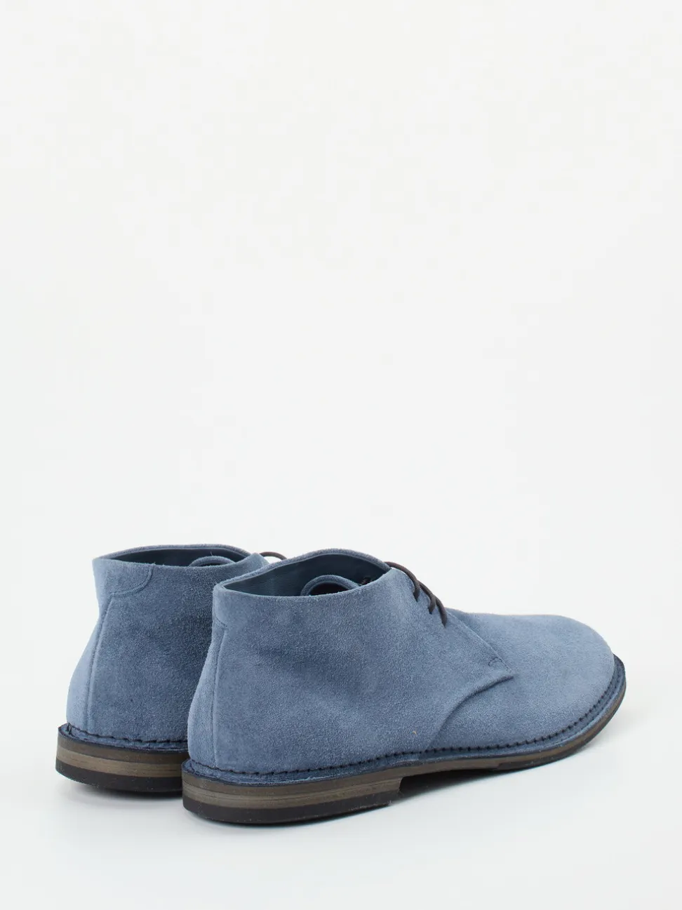 Pantanetti – Desert Boots aus Veloursleder Jeansblau