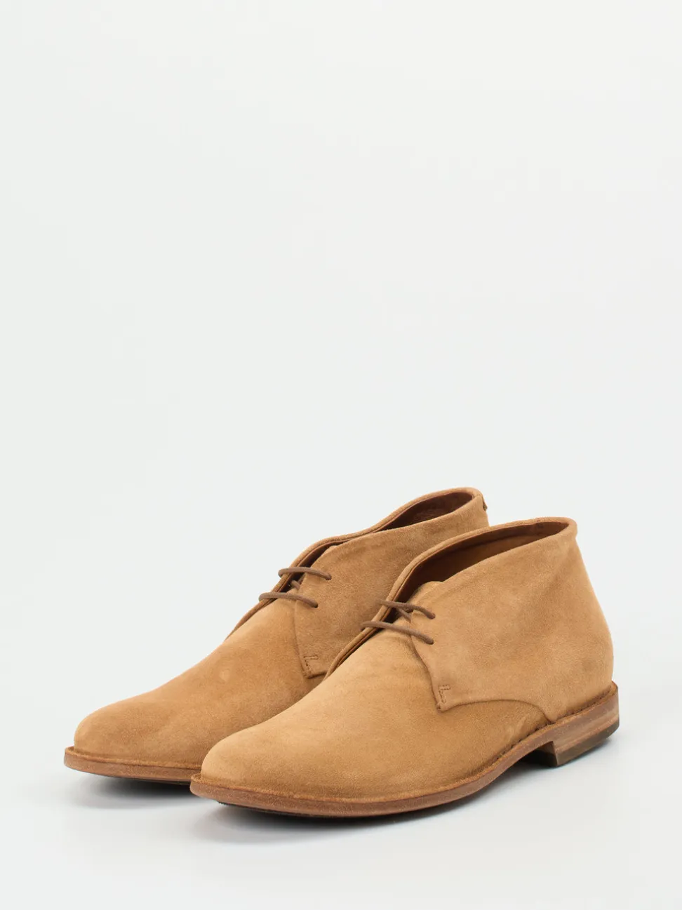 Pantanetti – Desert Boots aus Veloursleder sandfarben