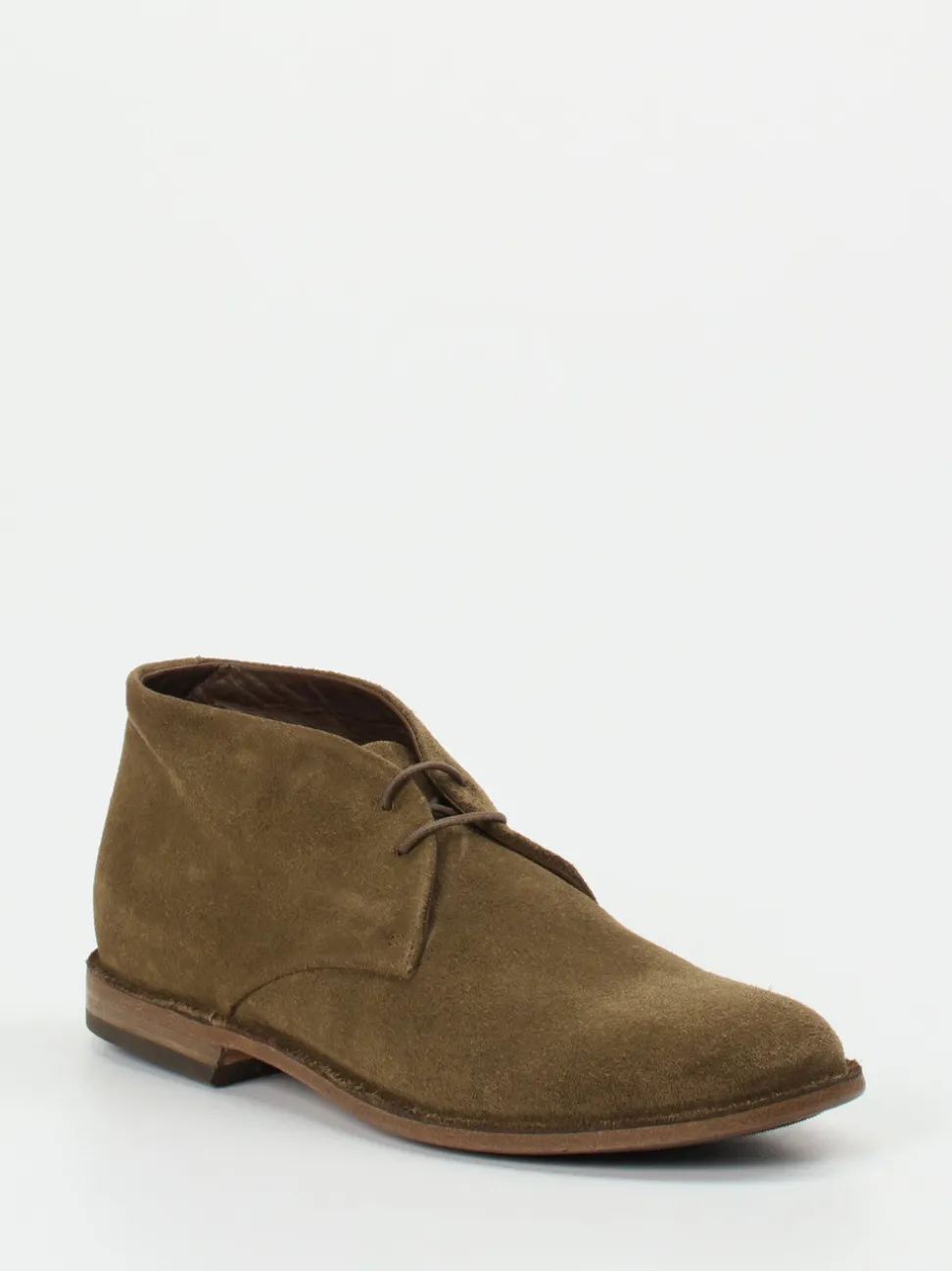 Pantanetti – Desert Boots aus Veloursleder olivbraun