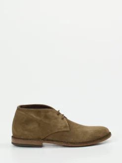 Pantanetti – Desert Boots aus Veloursleder olivbraun