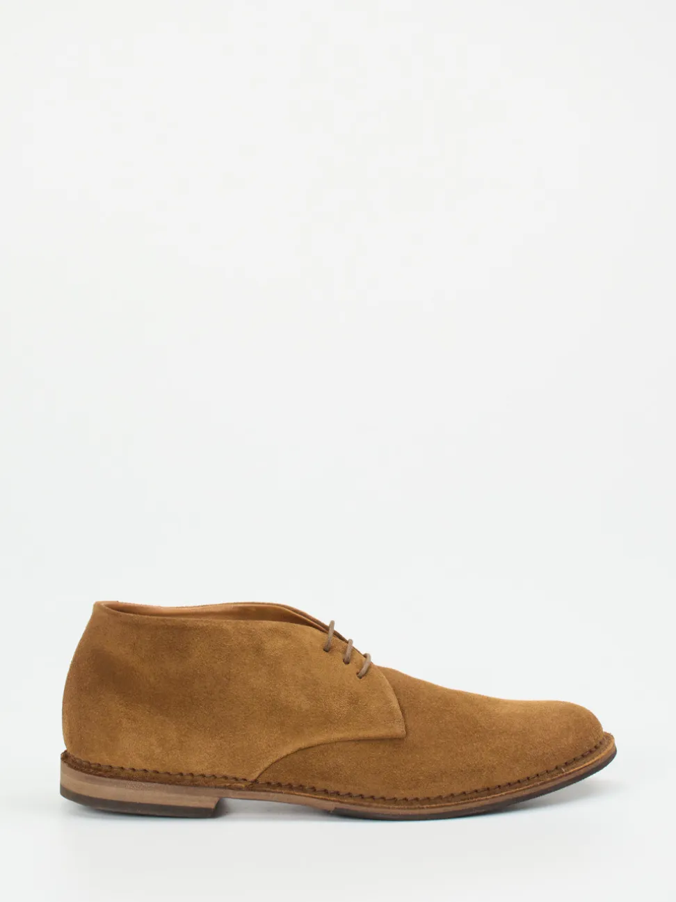 Pantanetti – Desert Boots aus Veloursleder Cognacbraun