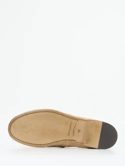 Pantanetti – Loafer aus Nubukleder in Beige