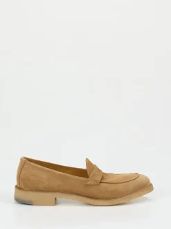 Pantanetti – Loafer aus Veloursleder beige