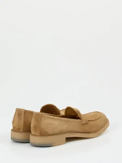 Pantanetti – Loafer aus Veloursleder beige