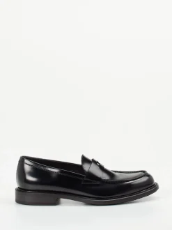Pantanetti – Penny Loafer aus Hochglanzleder Schwarz