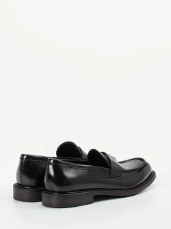 Pantanetti – Penny Loafer aus Hochglanzleder Schwarz