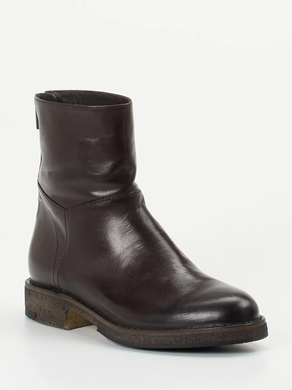 Pantanetti – Reißverschluss-Stiefelette aus Cordovanleder