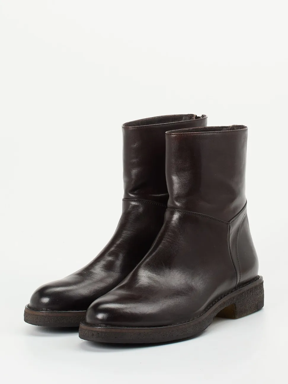 Pantanetti – Reißverschluss-Stiefelette aus Cordovanleder
