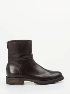 Pantanetti – Reißverschluss-Stiefelette aus Cordovanleder