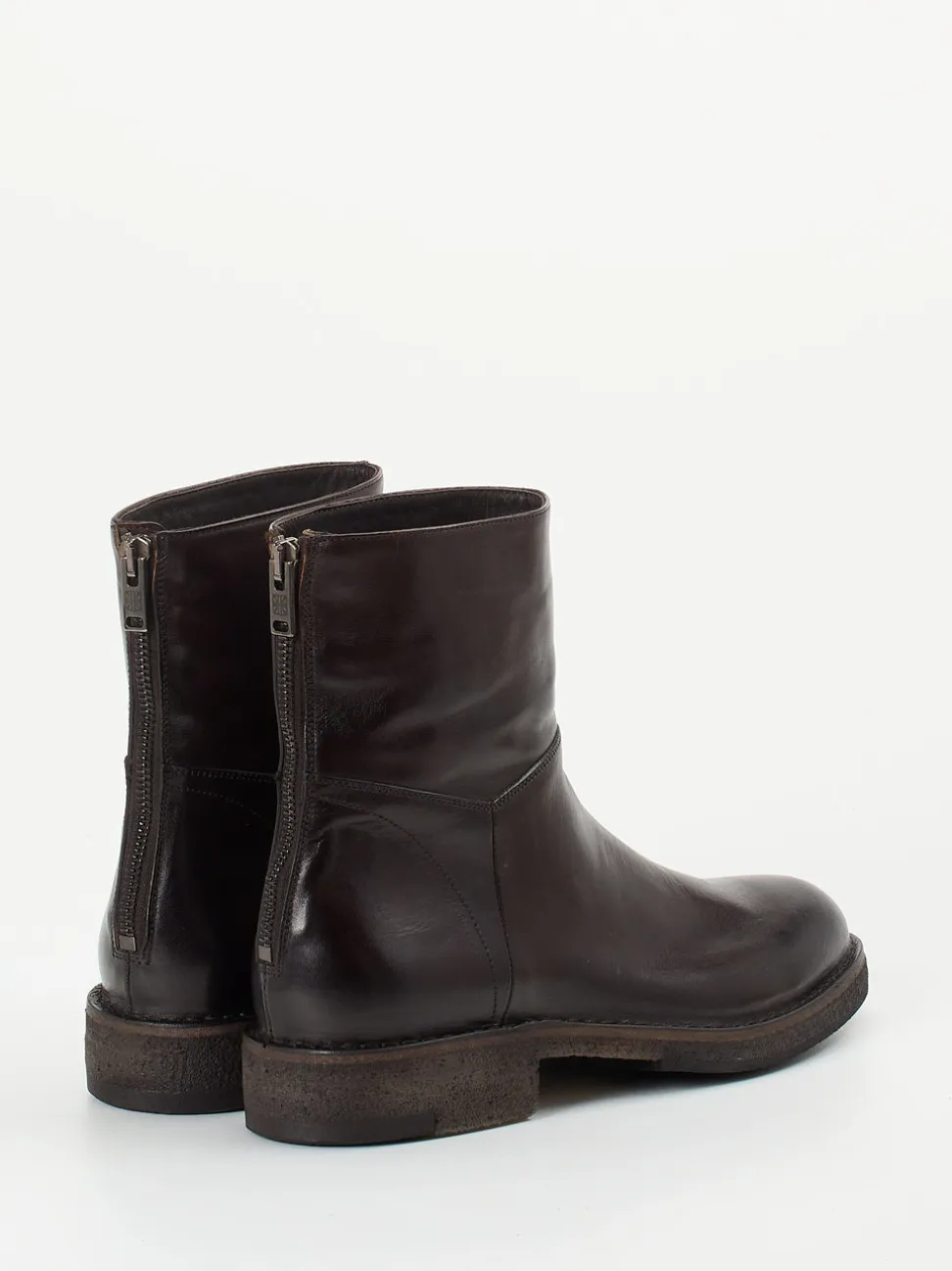 Pantanetti – Reißverschluss-Stiefelette aus Cordovanleder