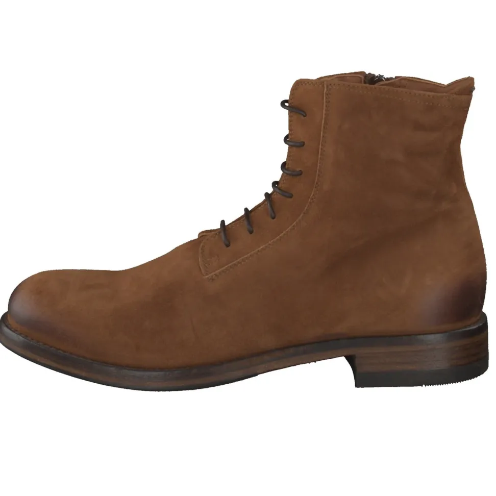 Pantanetti – Schnürboots aus Veloursleder braun
