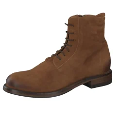 Pantanetti – Schnürboots aus Veloursleder braun