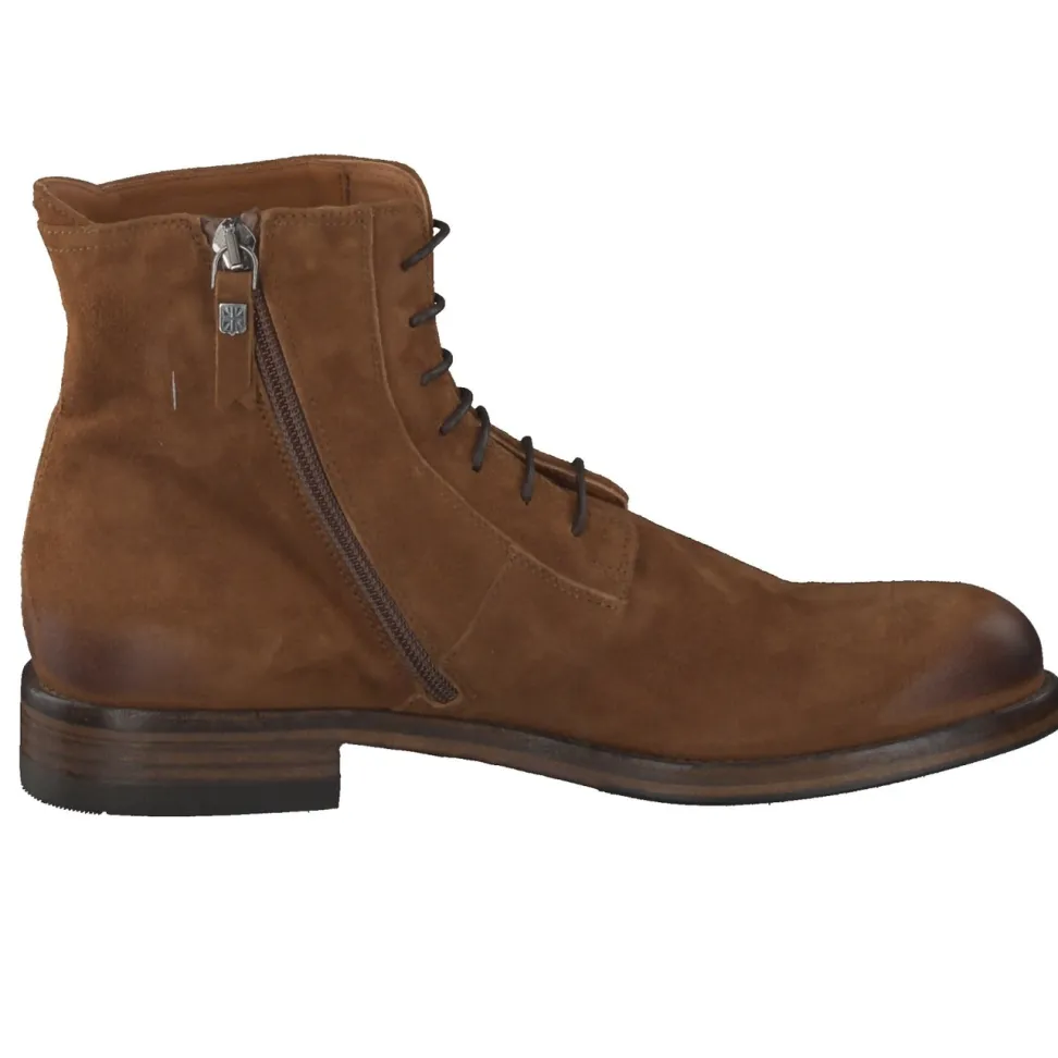 Pantanetti – Schnürboots aus Veloursleder braun