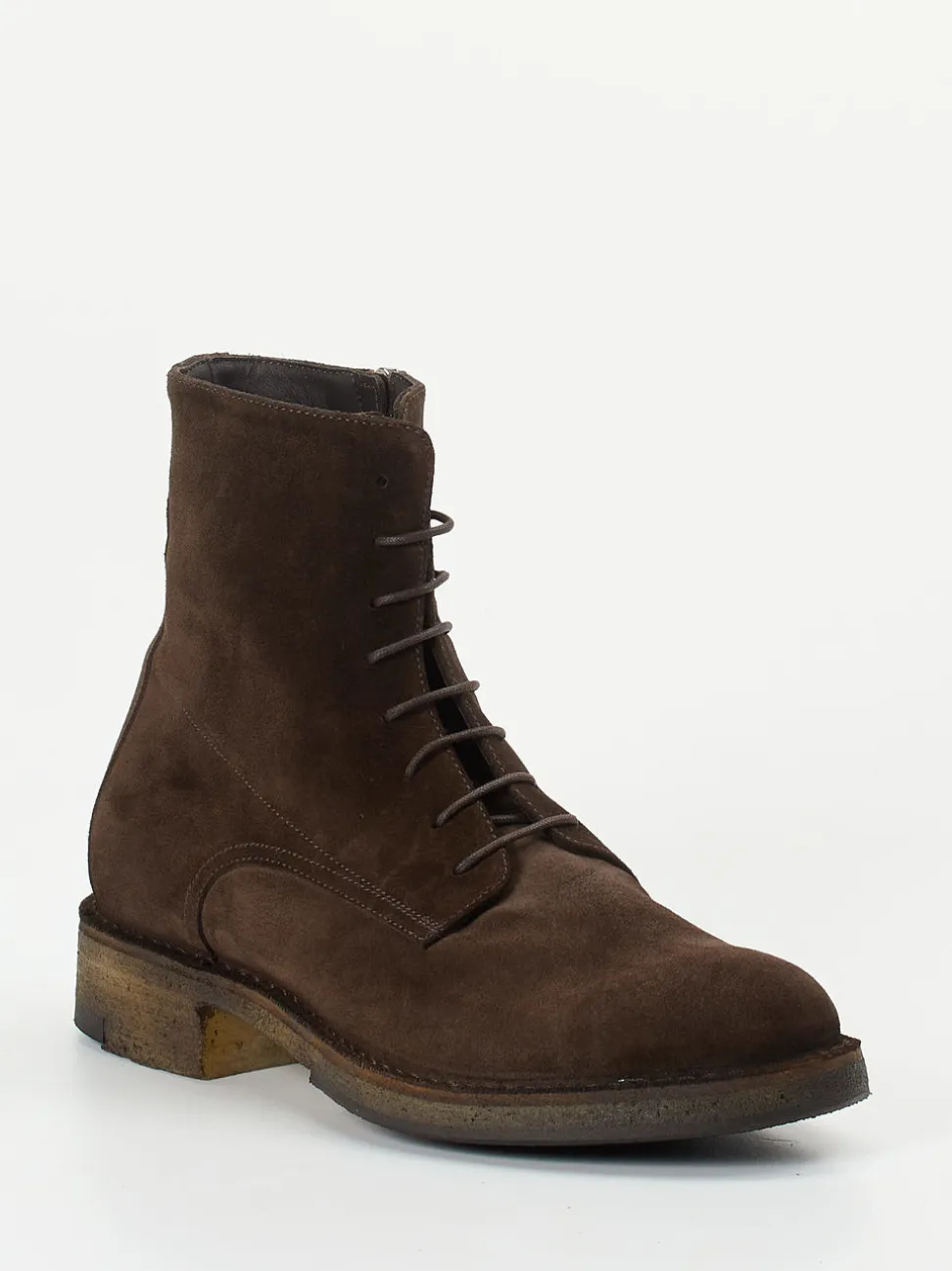 Pantanetti – Schnürboots aus Veloursleder Braun