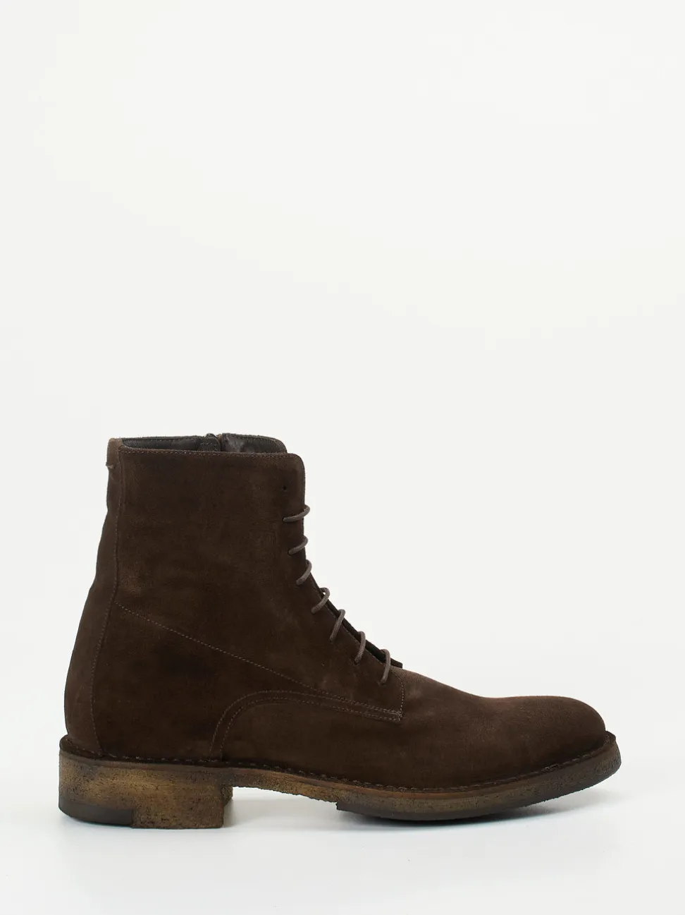 Pantanetti – Schnürboots aus Veloursleder Braun