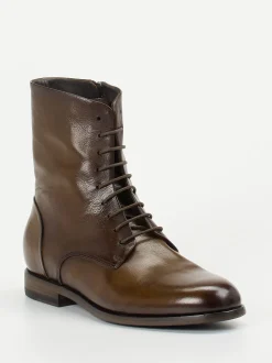 Pantanetti – Schnürboots aus Büffelleder Dunkelbraun