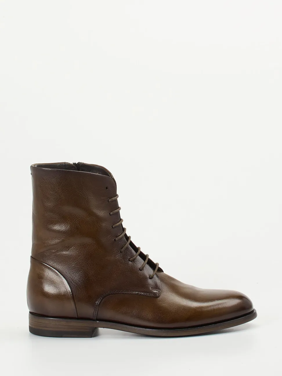 Pantanetti – Schnürboots aus Büffelleder Dunkelbraun