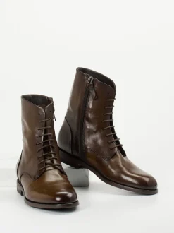 Pantanetti – Schnürboots aus Büffelleder Dunkelbraun