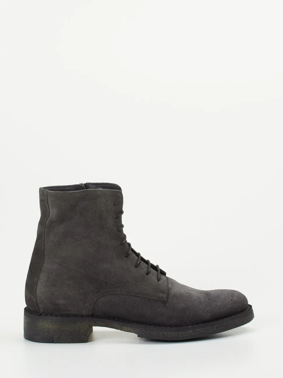 Pantanetti – Schnürboots aus Veloursleder Anthrazit