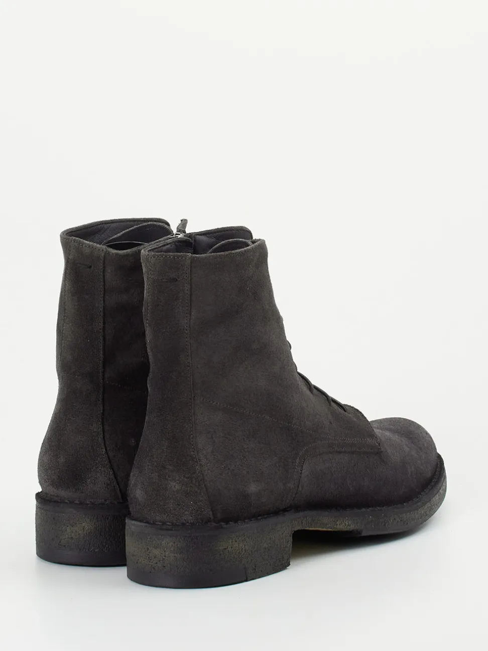 Pantanetti – Schnürboots aus Veloursleder Anthrazit