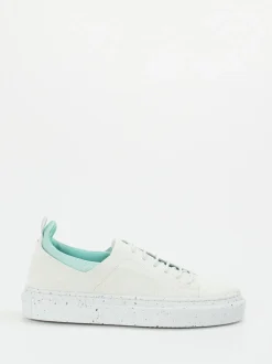 Pantanetti – Sneaker aus geprägtem Leder Offwhite