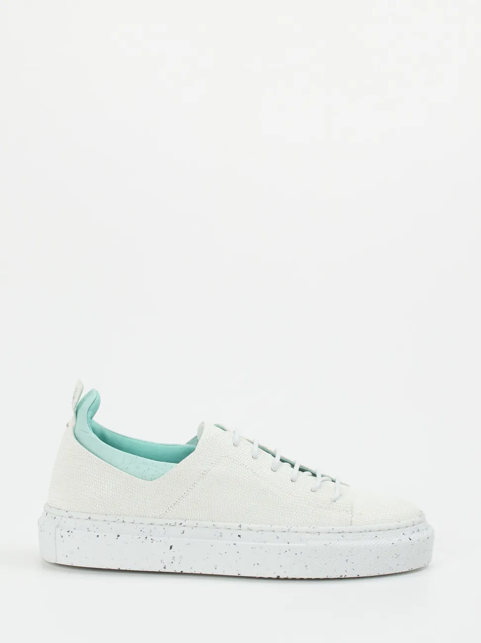 Pantanetti – Sneaker aus geprägtem Leder Offwhite