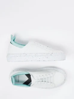 Pantanetti – Sneaker aus geprägtem Leder Offwhite