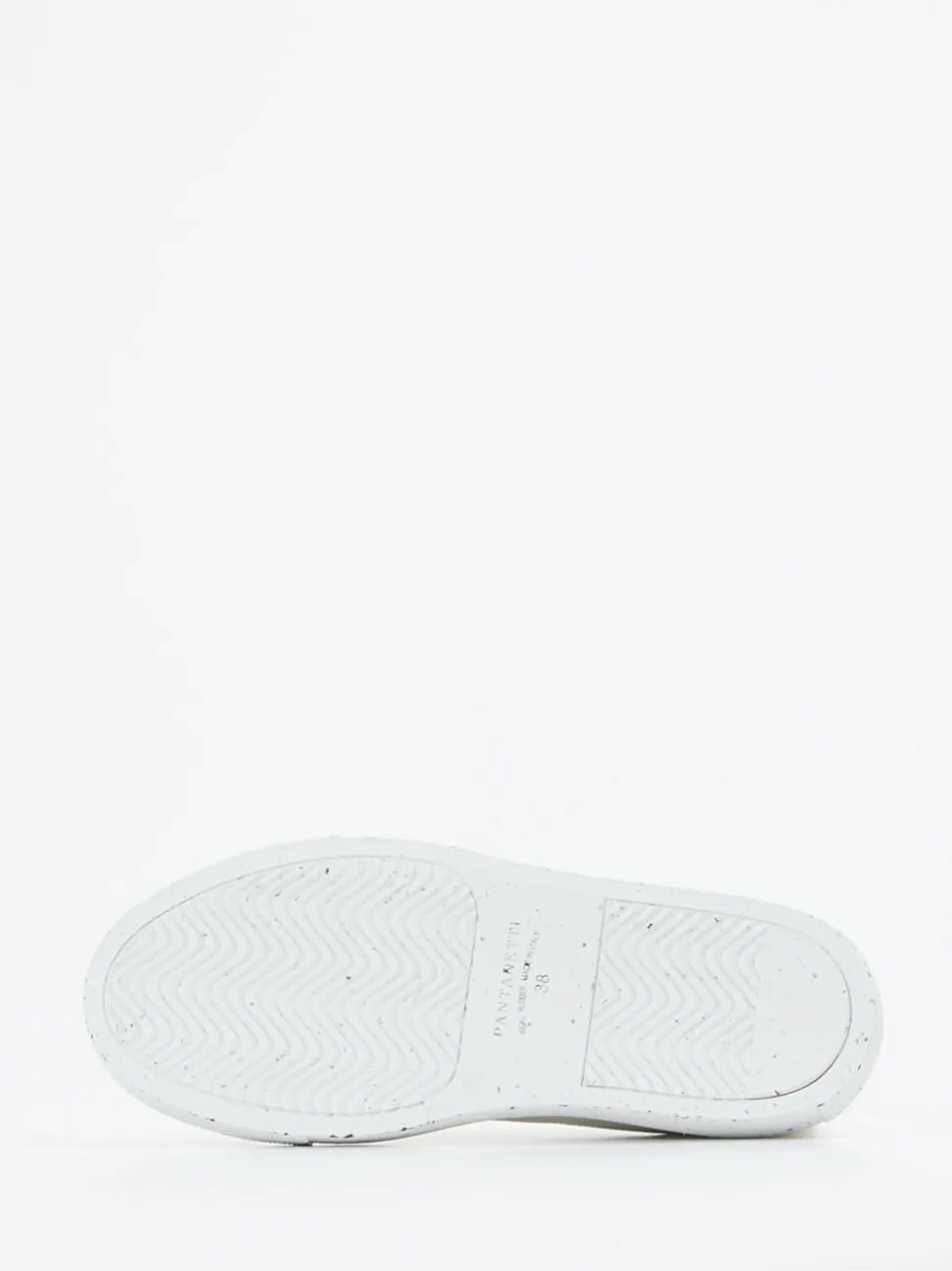 Pantanetti – Sneaker aus geprägtem Leder Offwhite