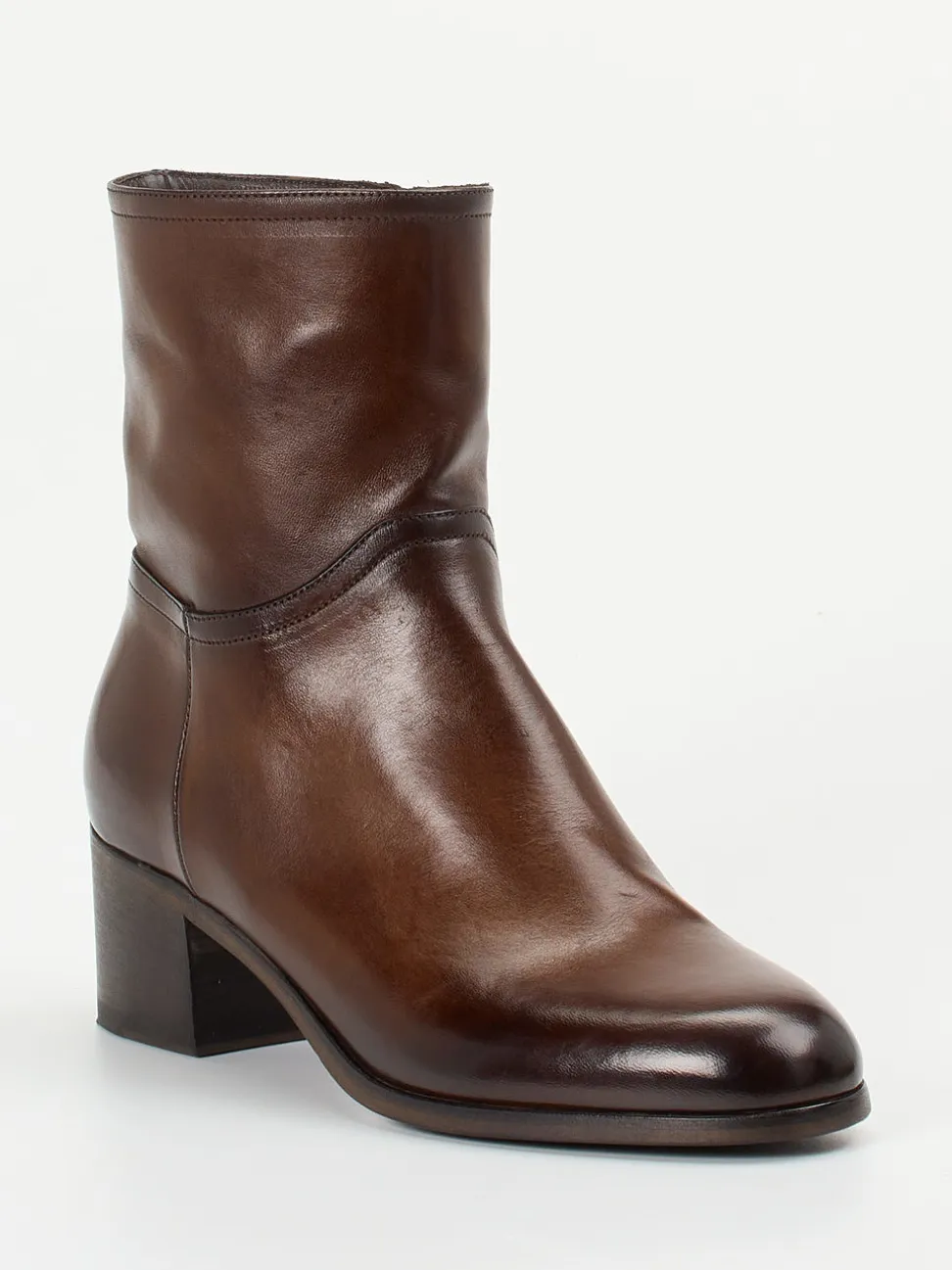 Pantanetti – Stiefelette aus Cordovanleder schokobraun