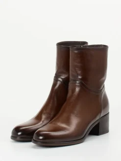 Pantanetti – Stiefelette aus Cordovanleder schokobraun