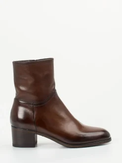 Pantanetti – Stiefelette aus Cordovanleder schokobraun