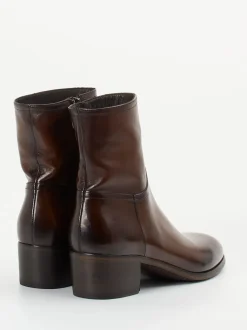 Pantanetti – Stiefelette aus Cordovanleder schokobraun