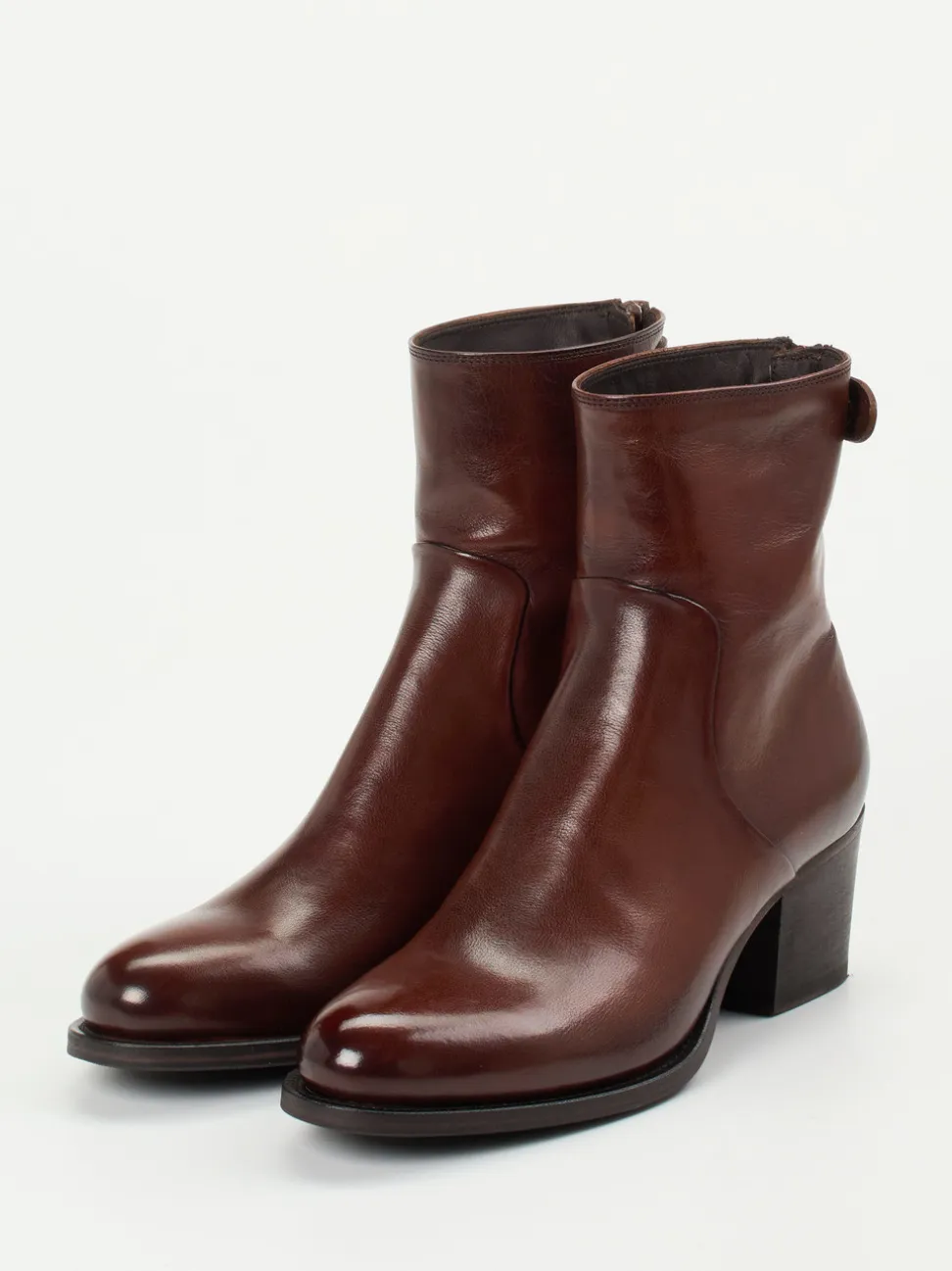 Pantanetti – Stiefeletten aus Büffelleder kastanienbraun