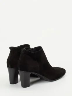 Pantanetti – Stiefeletten aus Veloursleder Schwarz